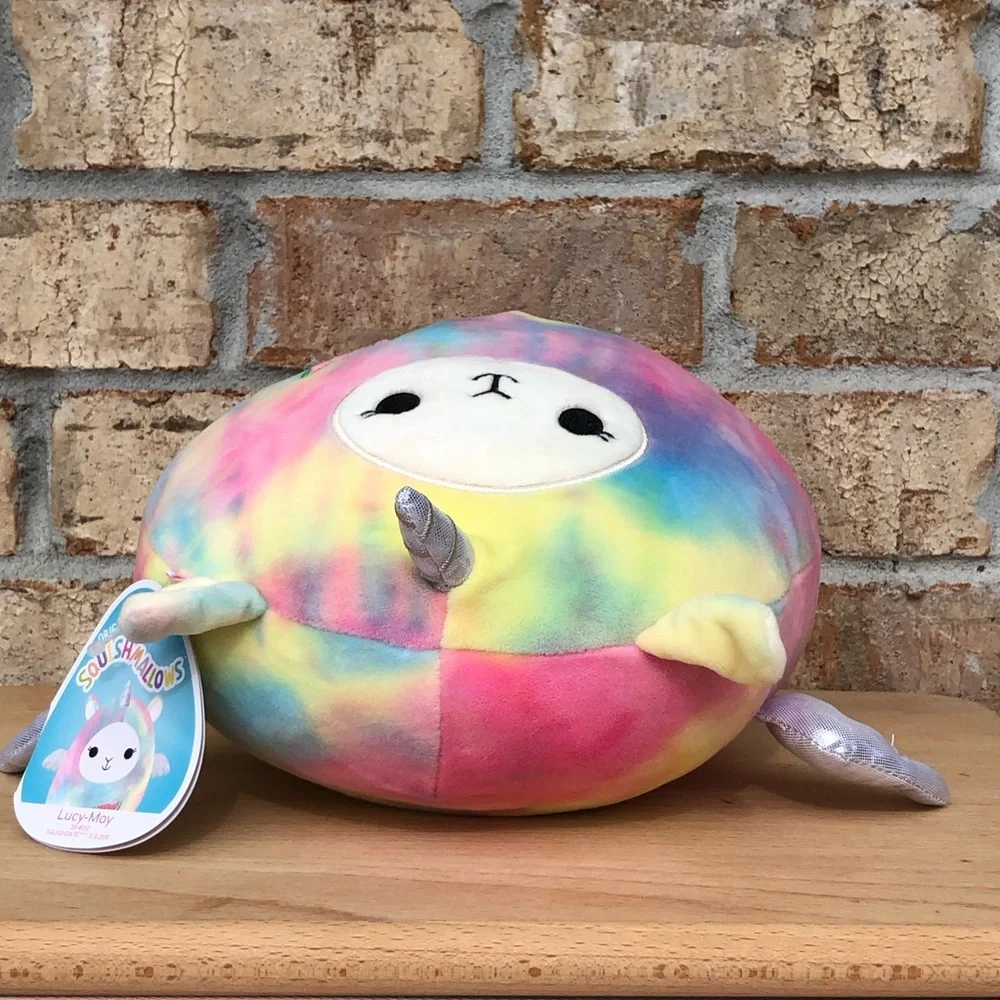 Squishmallows Kelly Toys 2021 Tie Dye Lucy-May The‎ Rainbow 8”